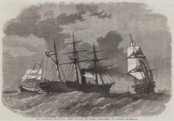 A Konföderációs Sloop-of-War Sumter két szövetségi kereskedőt fog el Gibraltárnál